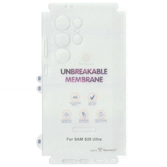 Back & Side (Lamination) Membrane Edge to Edge Protection for Samsung S25 Ultra