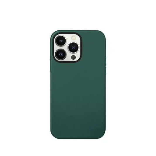 K-doo iPhone 15 Pro Max Leather Case Back Cover- Green