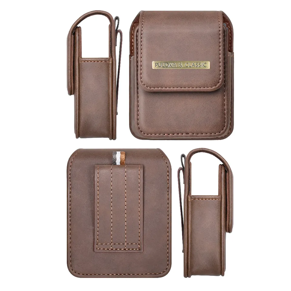PULOKA Luxury PU Leather Mobile Phones Holster Bag Case Samsung Galaxy Flip Series