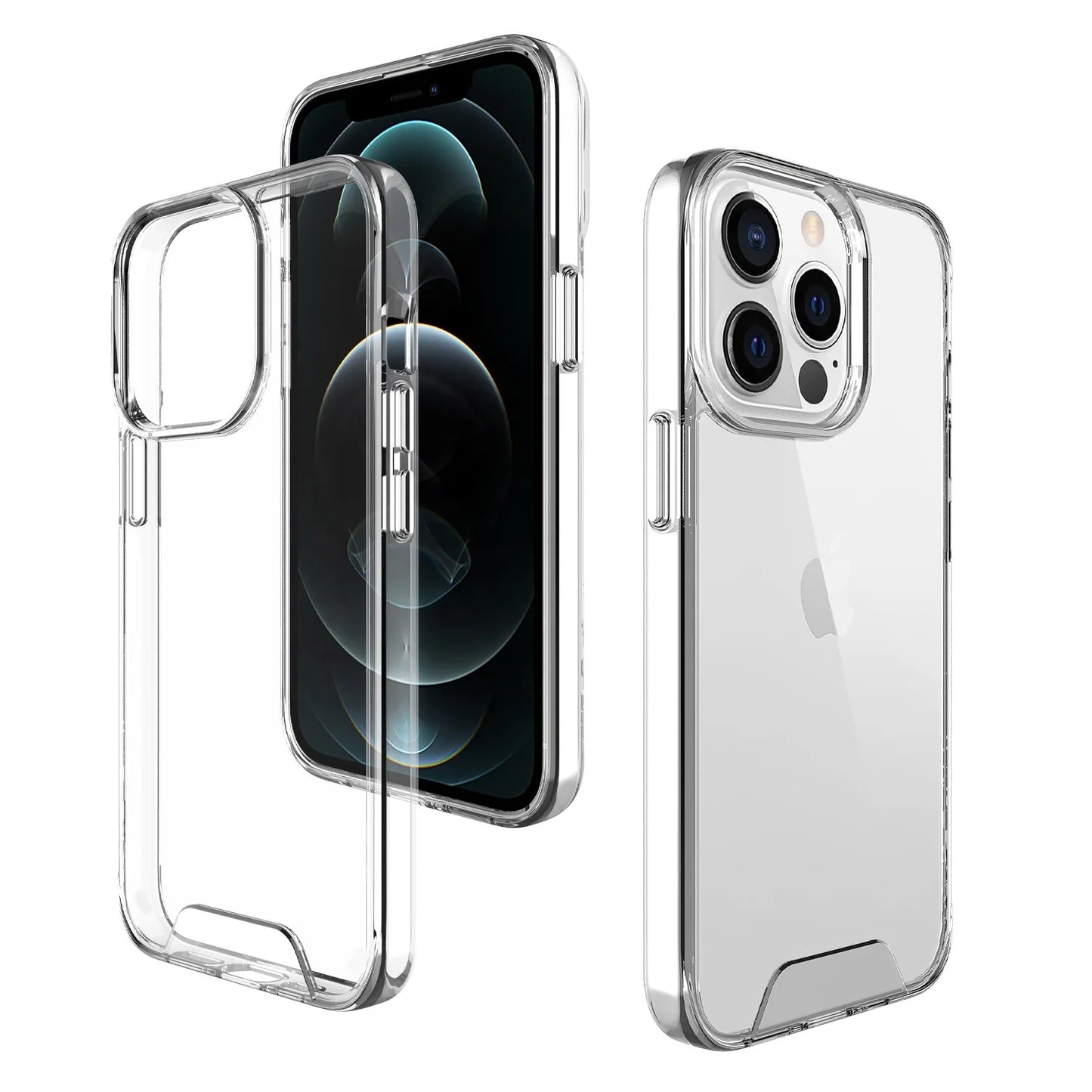 iPhone 12 Pro Max Transparent Case with Bump Camera Protection - Transparent