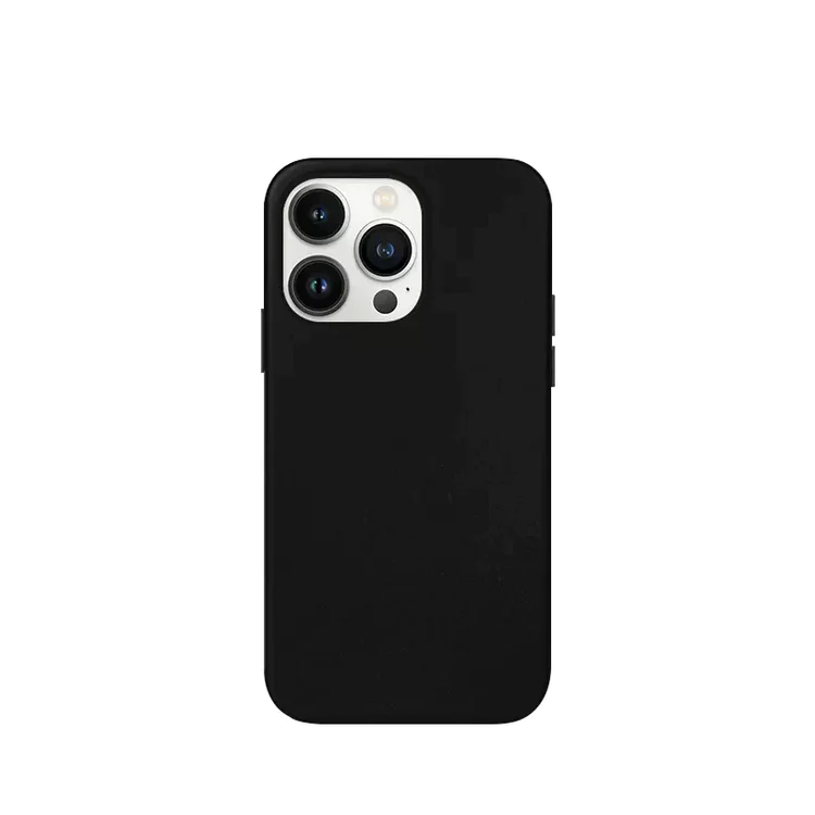 K-doo iPhone 15 Leather Case Back Cover- Black