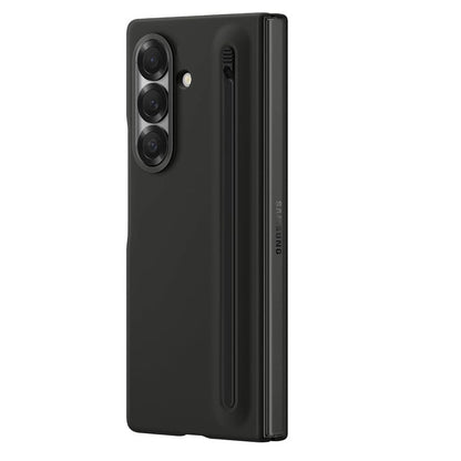 Samsung Galaxy Z Fold7 S-Pen Case, Skin Feel Cover wtih Stylus - Black