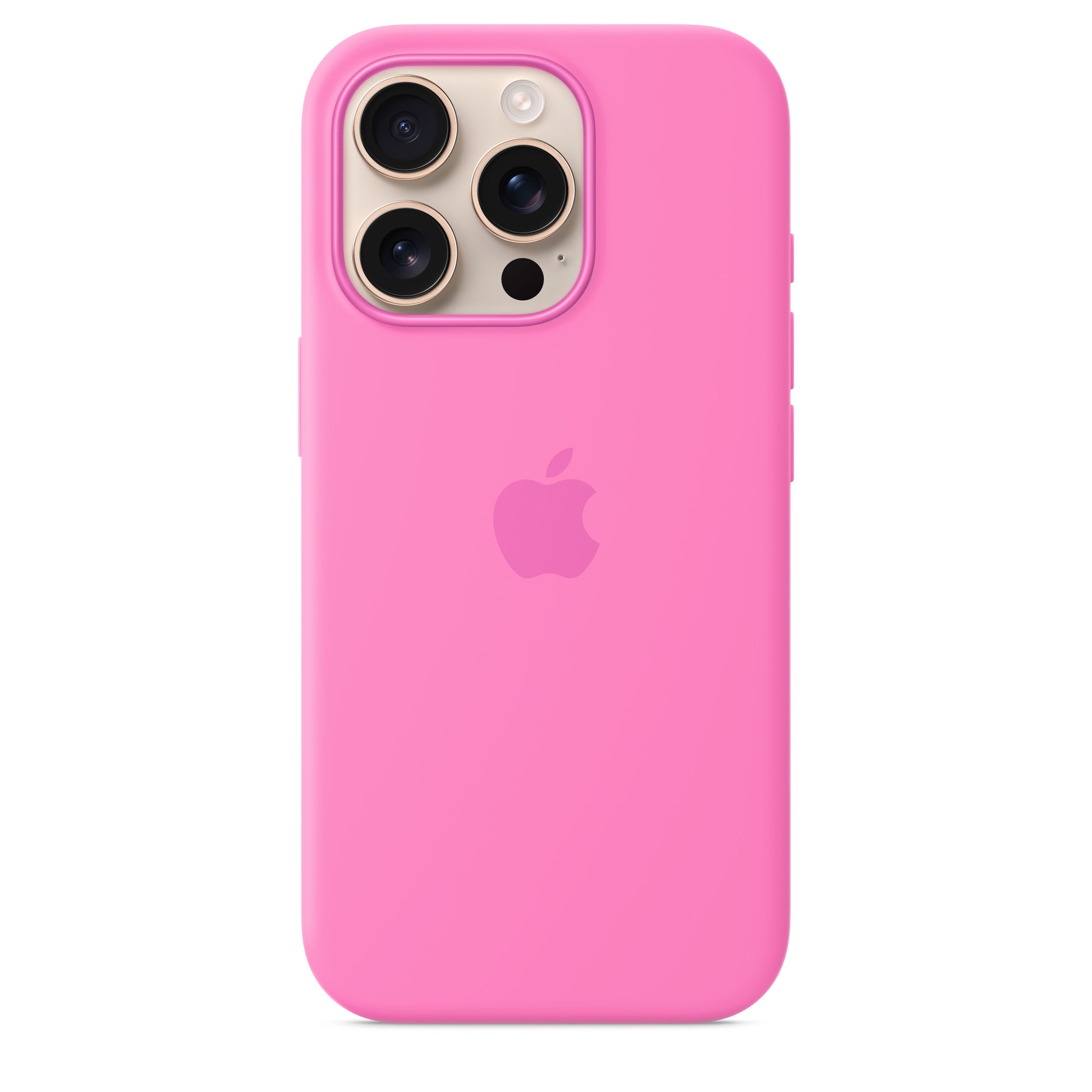 iPhone 16 Pro Max Silicon Case Magsafe with New Camera Control Button - Peony
