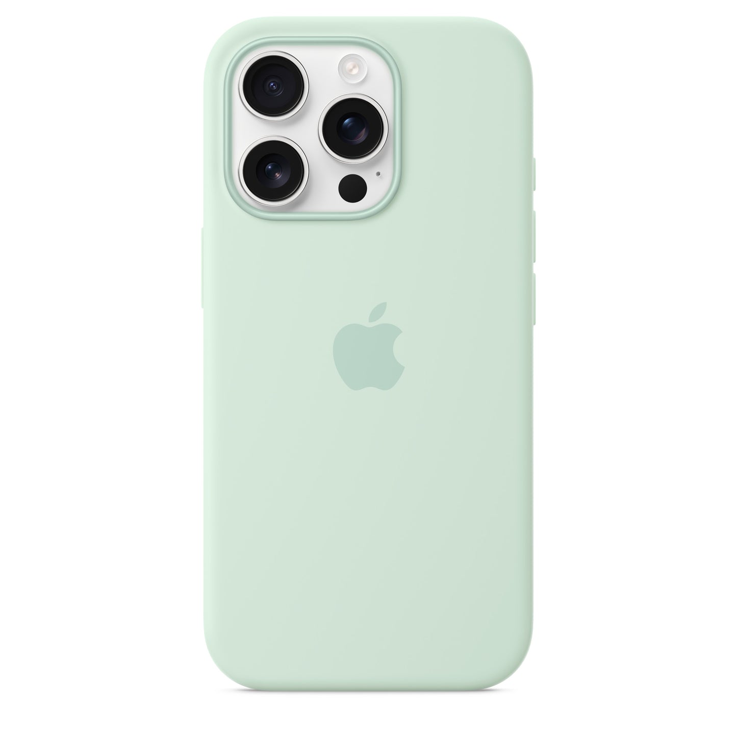 iPhone 16 Pro Silicon Magsafe Case with Camera Control Button & IC Working Animation) - Aquamarine