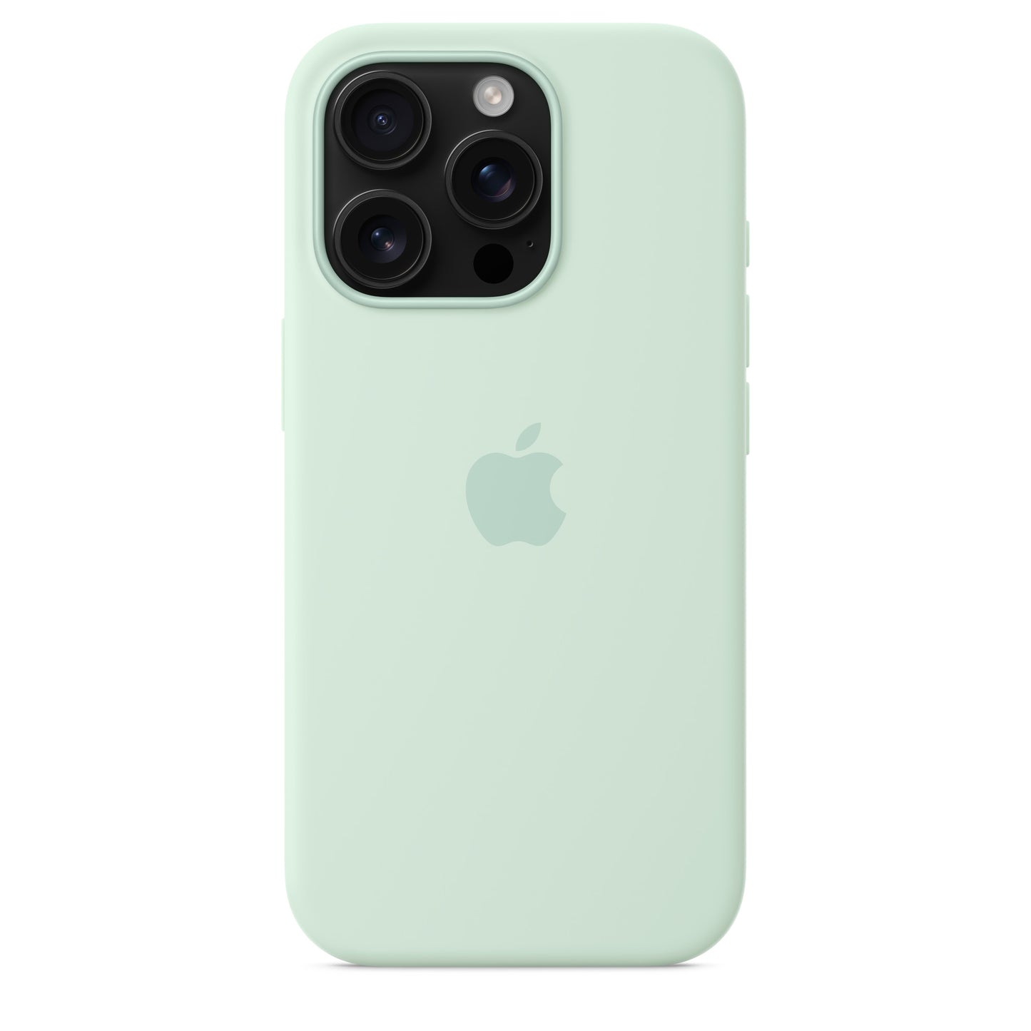 iPhone 16 Pro Silicon Magsafe Case with Camera Control Button & IC Working Animation) - Aquamarine