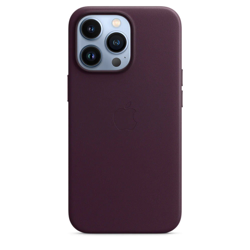 iPhone 14 Pro Max Leather Case with MagSafe -Dark Purple
