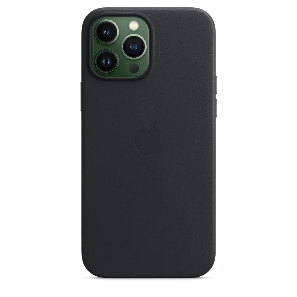 iPhone 15 Pro Max Leather Case - Black