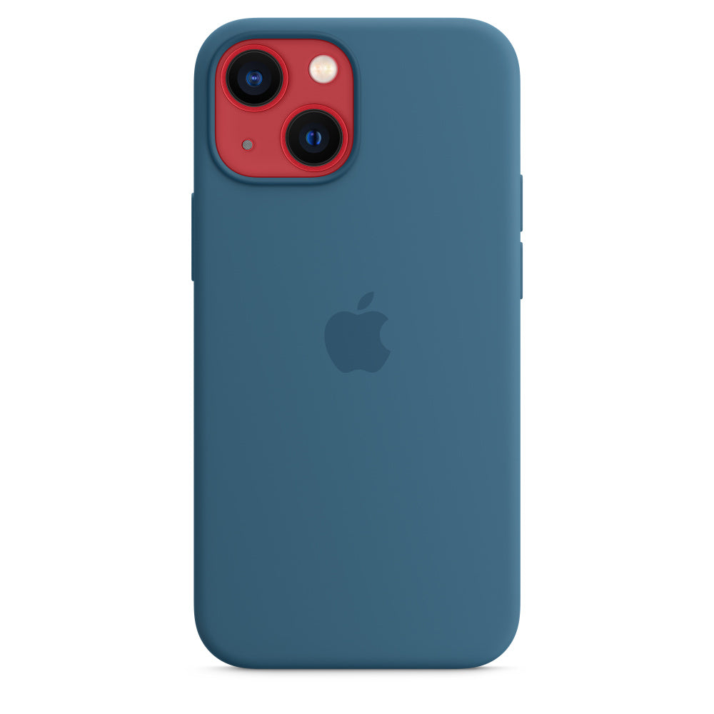 iPhone 15 Original Silicone Case With IC Working- Batlic Blue