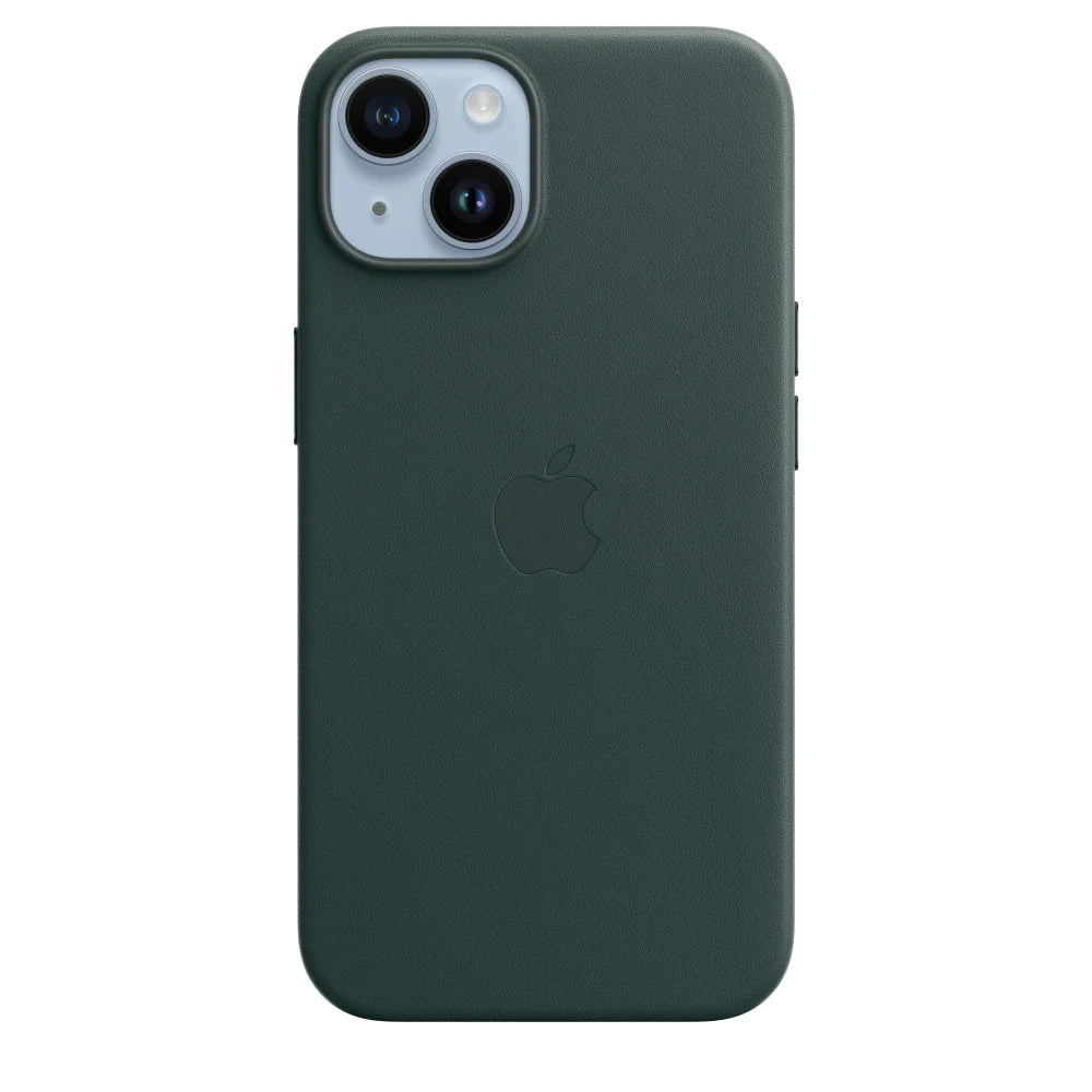 iPhone 14 Leather Case with MagSafe -Dark Green