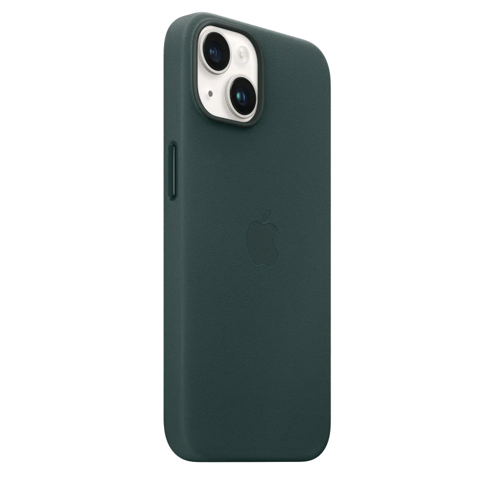 iPhone 14 Leather Case with MagSafe -Dark Green