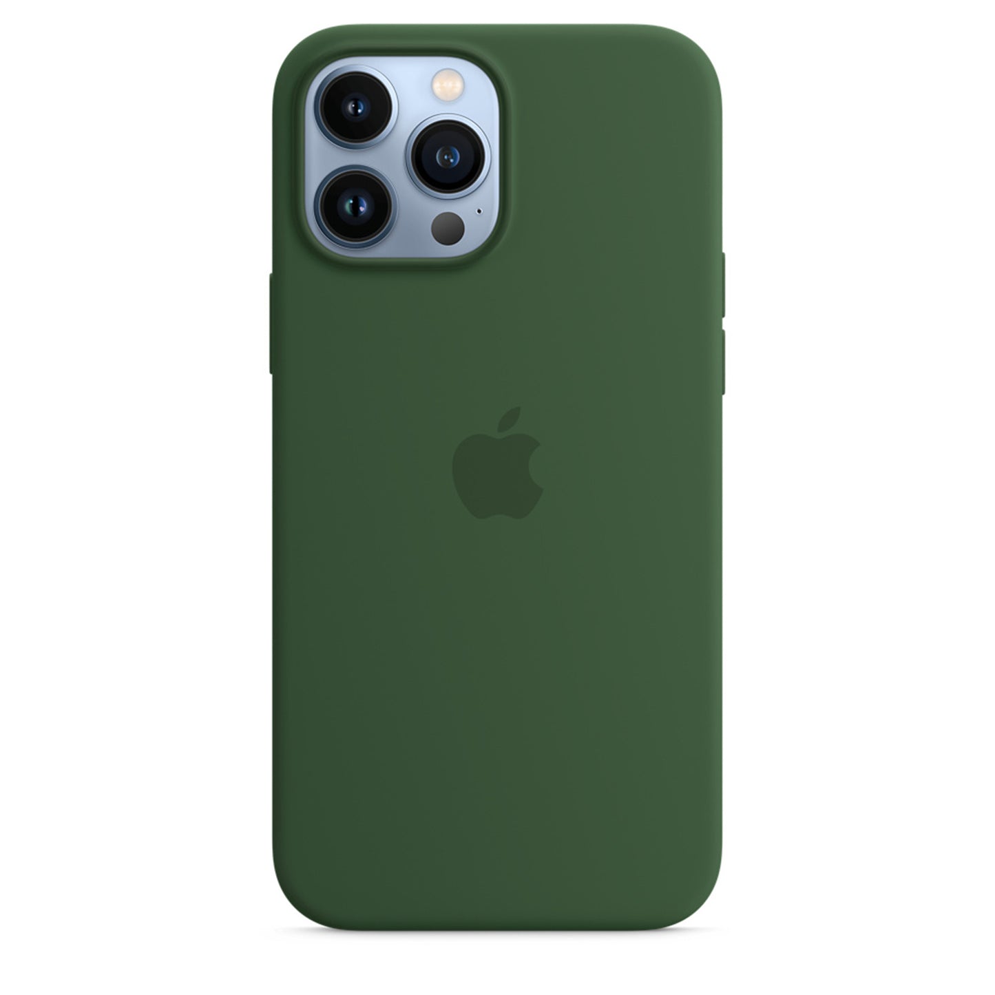 iPhone 15 Original Silicone Case With IC Working- Green