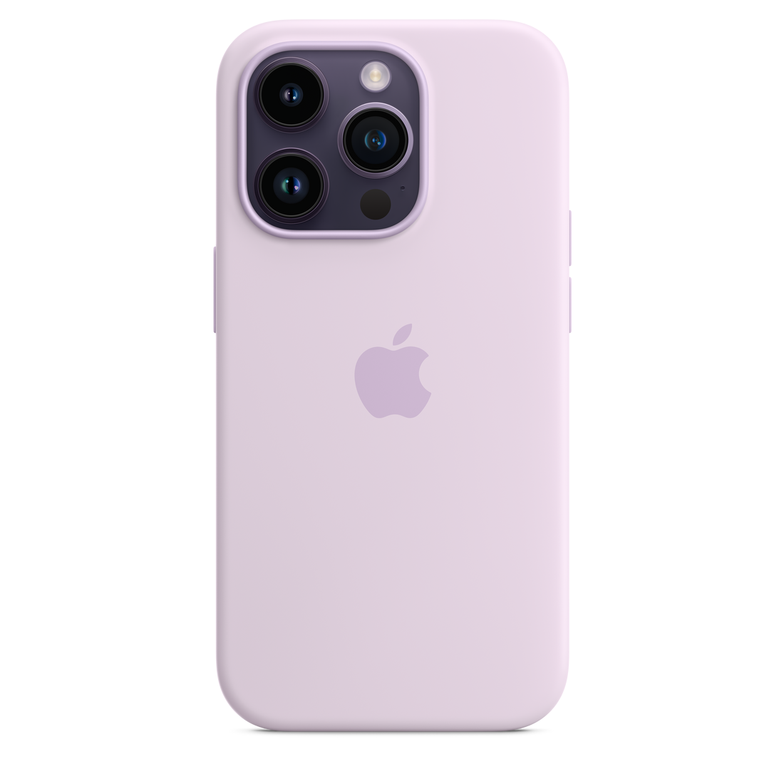 iPhone 14 Pro Max Original Liquid Silicon Case With Magsafe IC Working (Animation) - Light Purple