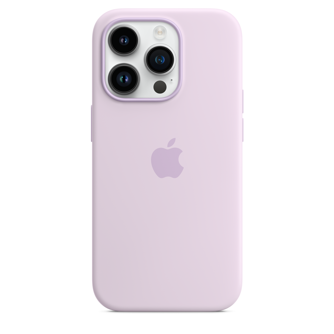 iPhone 14 Original Liquid Silicon Case With Magsafe IC Working (Animation) - Light Purple