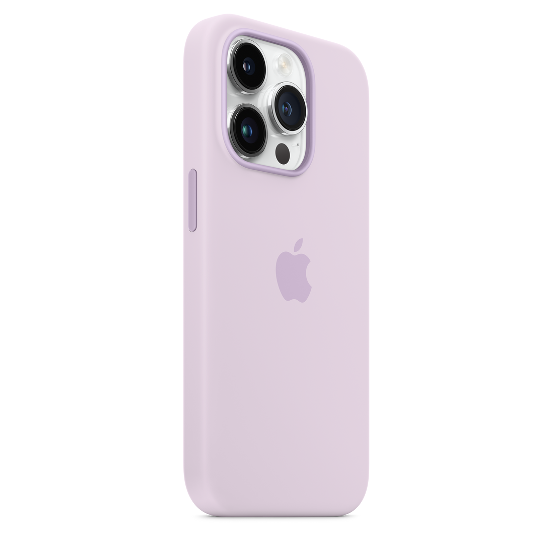 iPhone 14 Pro Max Original Liquid Silicon Case With Magsafe IC Working (Animation) - Light Purple