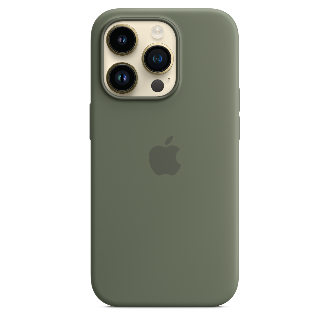 iPhone 14 Pro Max Original Liquid Silicon Case With Magsafe IC Working (Animation) - Green