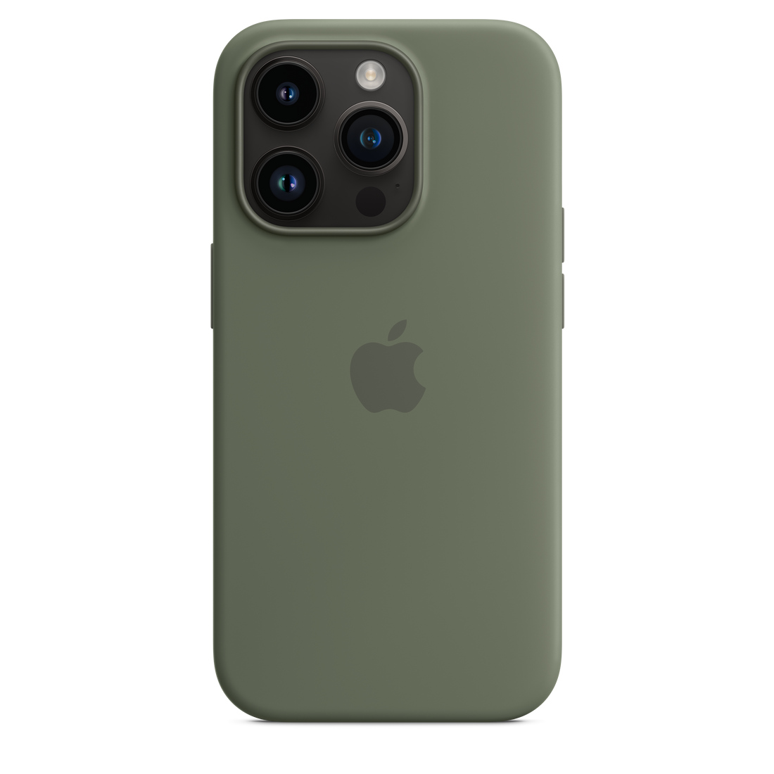 iPhone 14 Pro Max Original Liquid Silicon Case With Magsafe IC Working (Animation) - Green