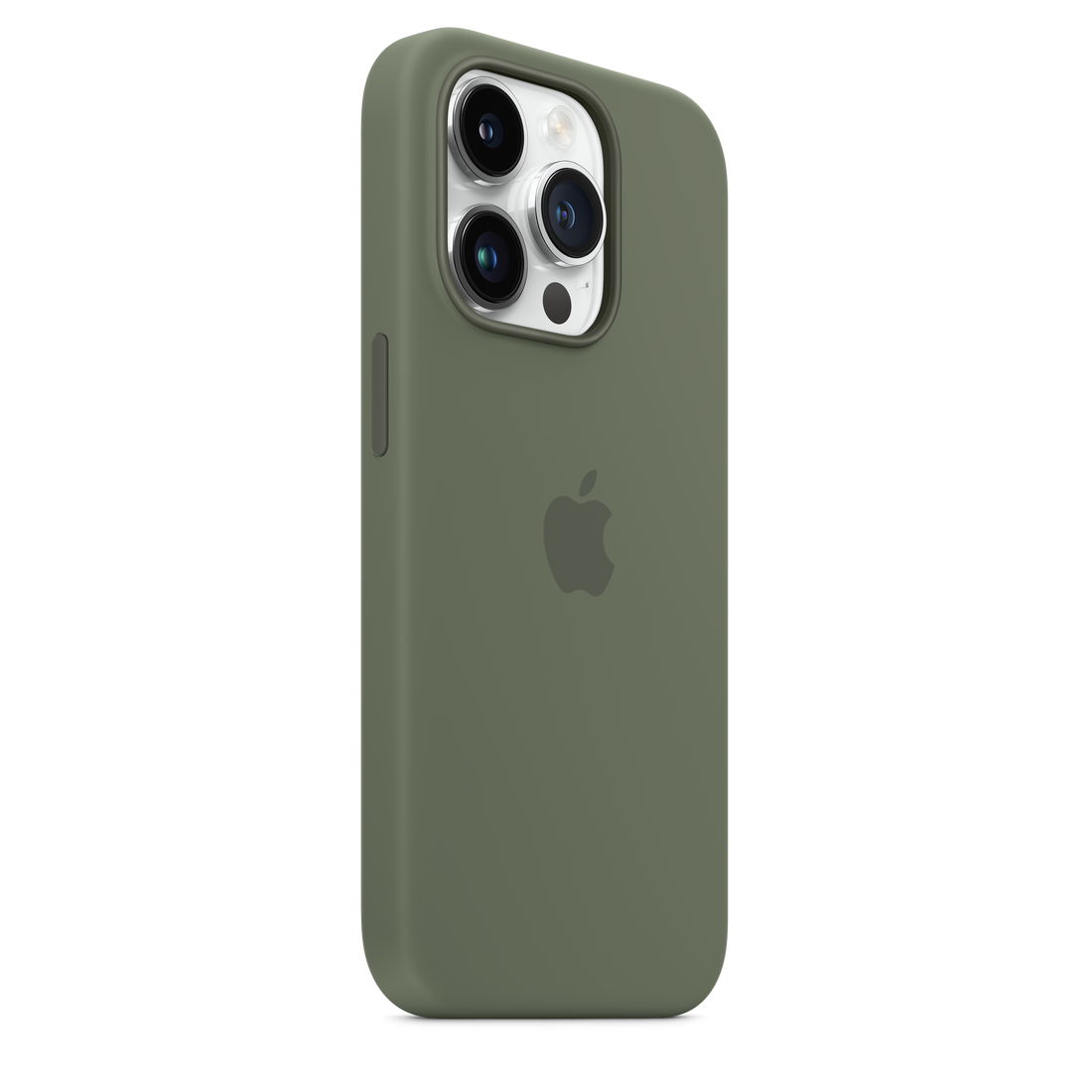 iPhone 14 Pro Original Liquid Silicon Case With Magsafe IC Working (Animation) - Green