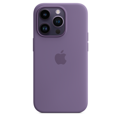 iPhone 14 Pro Original Liquid Silicon Case With Magsafe IC Working (Animation) - Lavender
