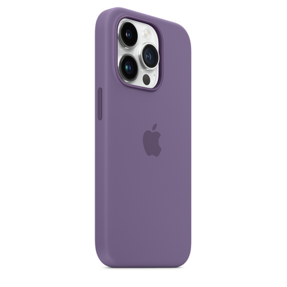 iPhone 14 Pro Original Liquid Silicon Case With Magsafe IC Working (Animation) - Lavender