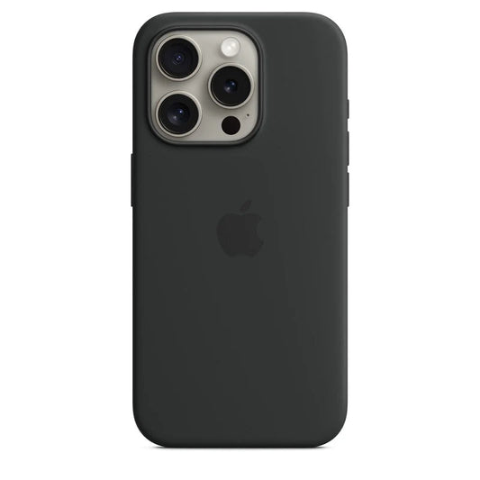iPhone 15 Pro Max Original Silicone Case With Magsafe - Black