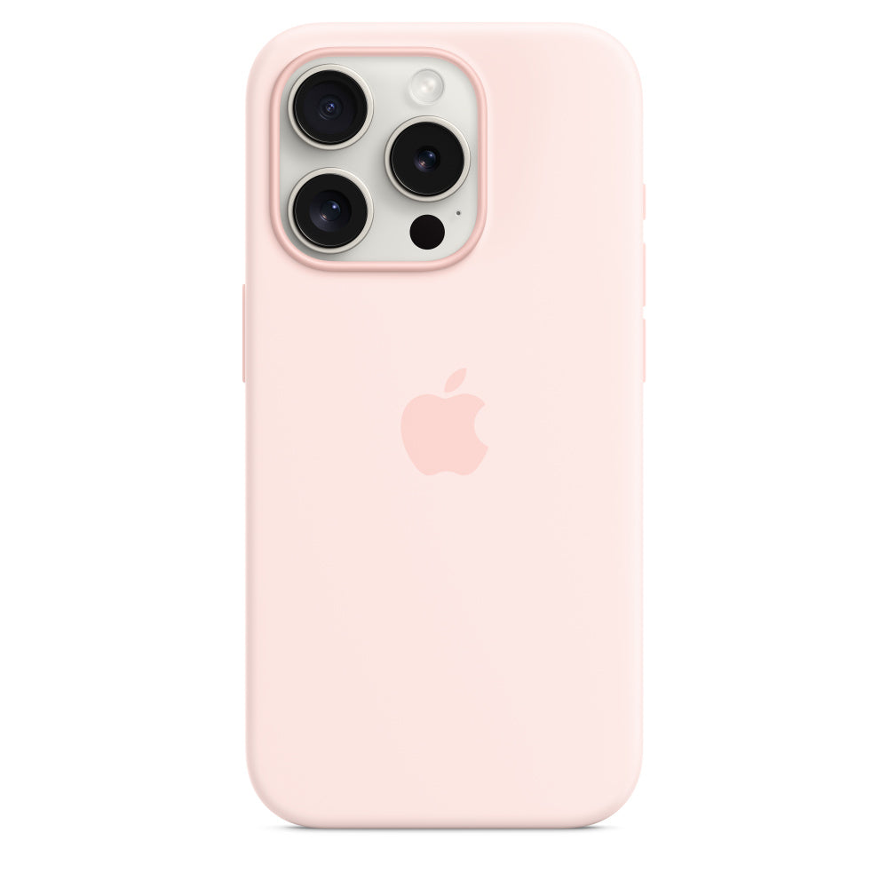 iPhone 14 Pro Max Original Liquid Silicon Case With Magsafe IC Working-Pink