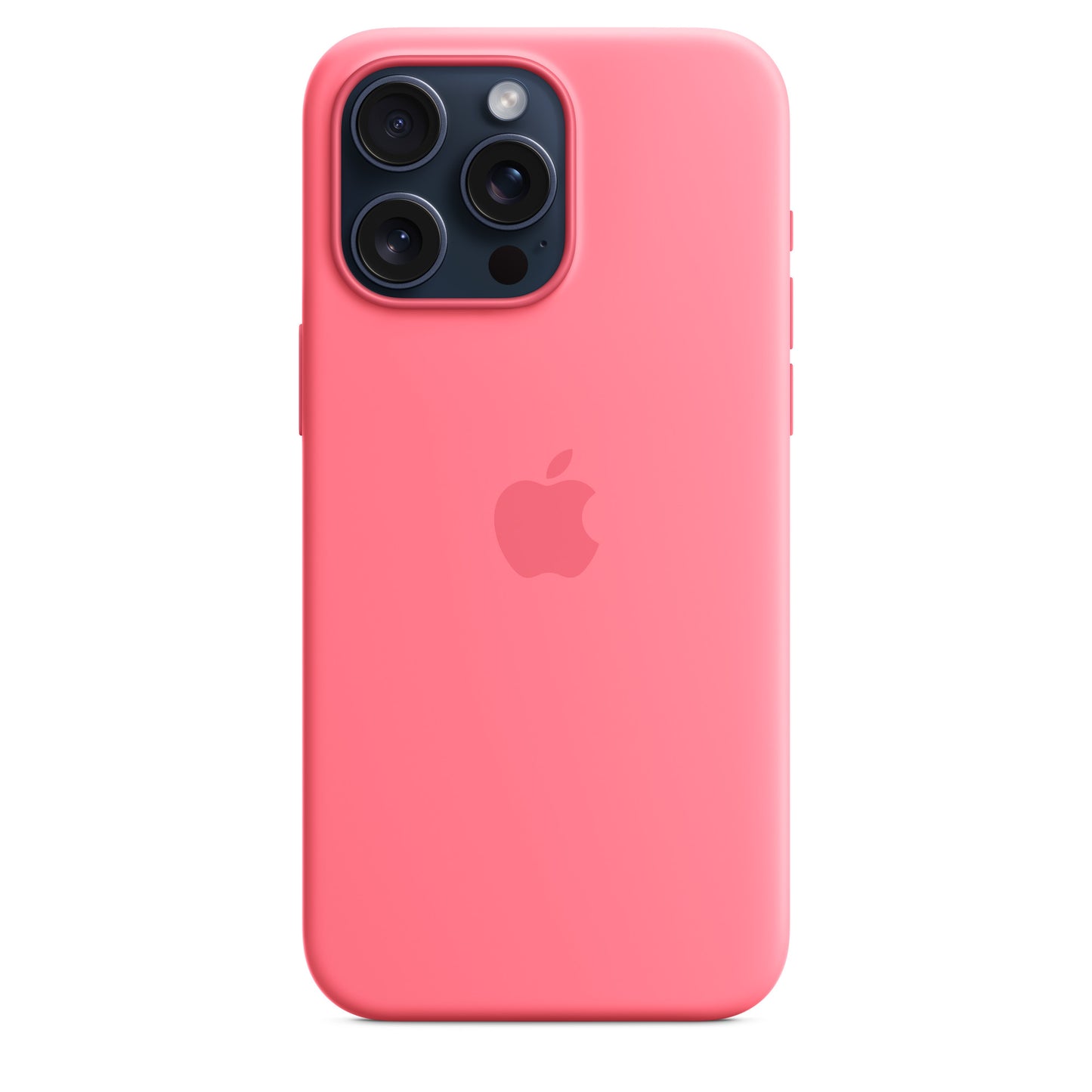 iPhone 15 Pro Max Original Silicone Case With Magsafe (IC Animation Working) - Pink