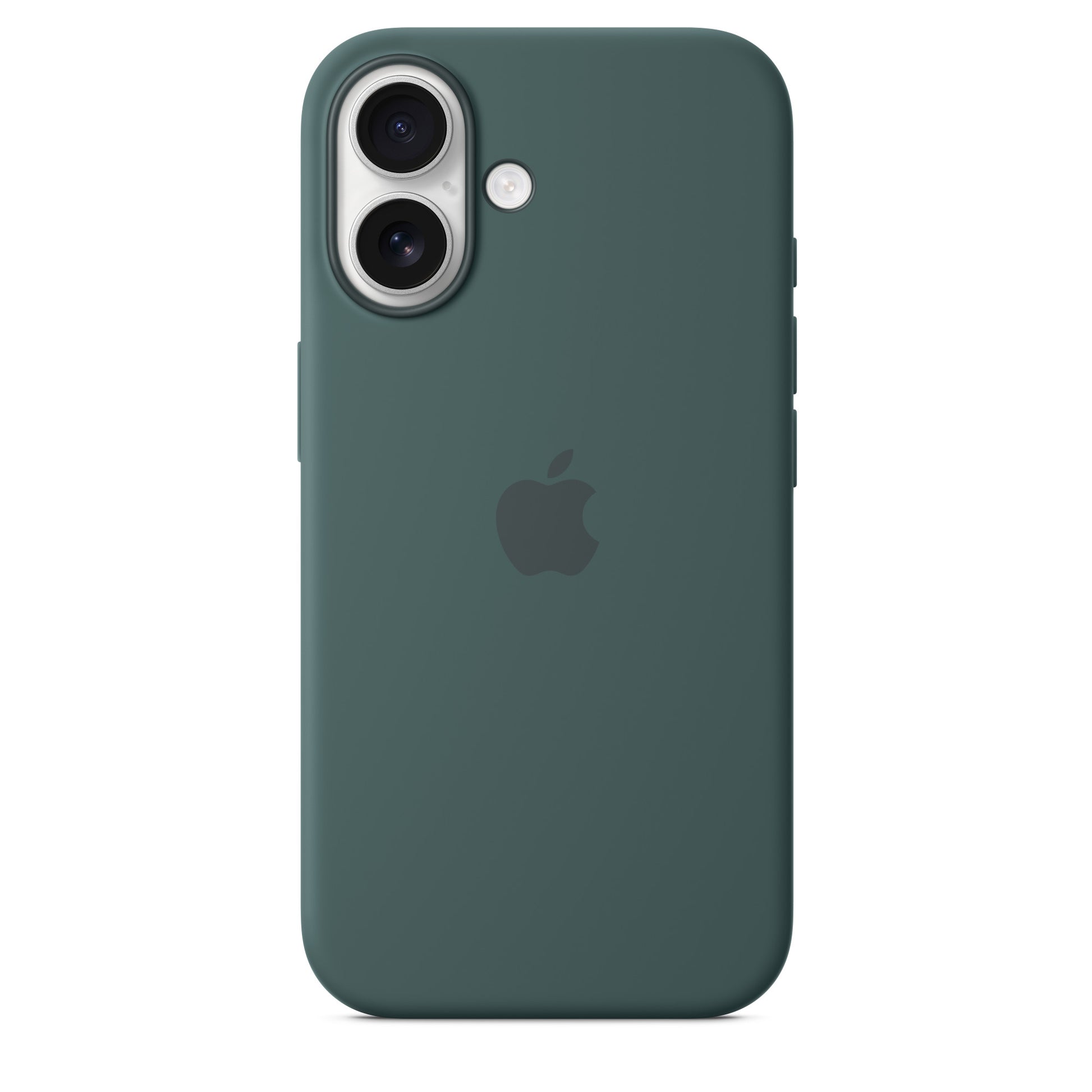 iPhone 16 Plus Silicon Magsafe Case with IC Working Animation) - Lake Green