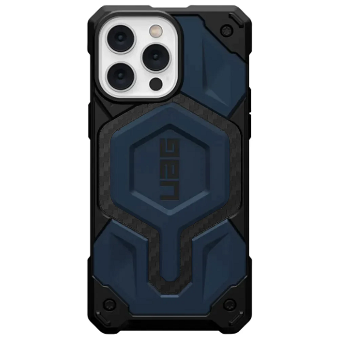 iPhone 15 UAG Monarch Pro Mag-Safe Slim Fit Rugged Protective Case Cover- Blue