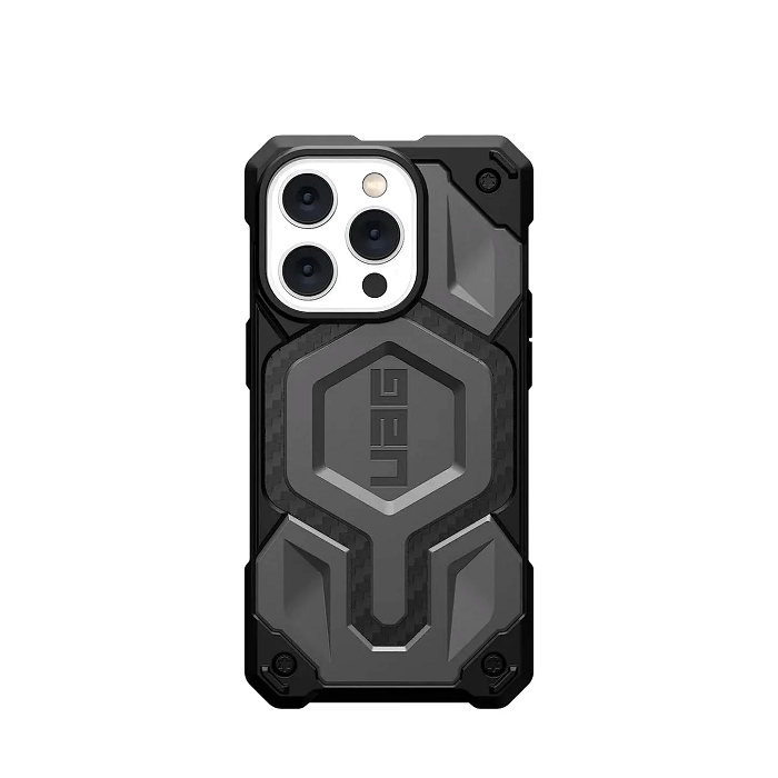 iPhone 15 Plus UAG Monarch Pro Mag-Safe Slim Fit Rugged Protective Case Cover- Grey