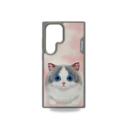 Samsung Galaxy S24 Original Nimmy 3D Embroidery Case - Cat