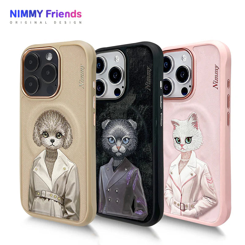 iPhone 16 Pro Max Nimmy Fashion Series 3D Embroidery Case with Magsafe -