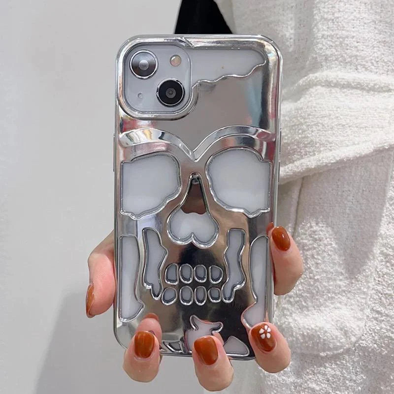 iPhone 13 Hollow Skull Design Case