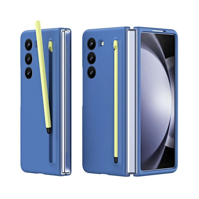 Samsung Galaxy Z Fold 6 Silky Liquid PC Matte S-Pen Case - Blue