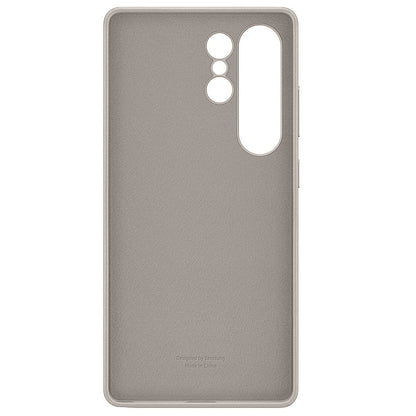 Samsung Galaxy S26 Ultra Leather Case, Kindsuit Leather Back Cover with Magsafe - Titanium