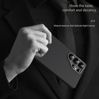 Samsung Galaxy S26 Ultra Carbon Fiber Case,  Slim Thin Lightweight Minimalist Magsafe Case - Black