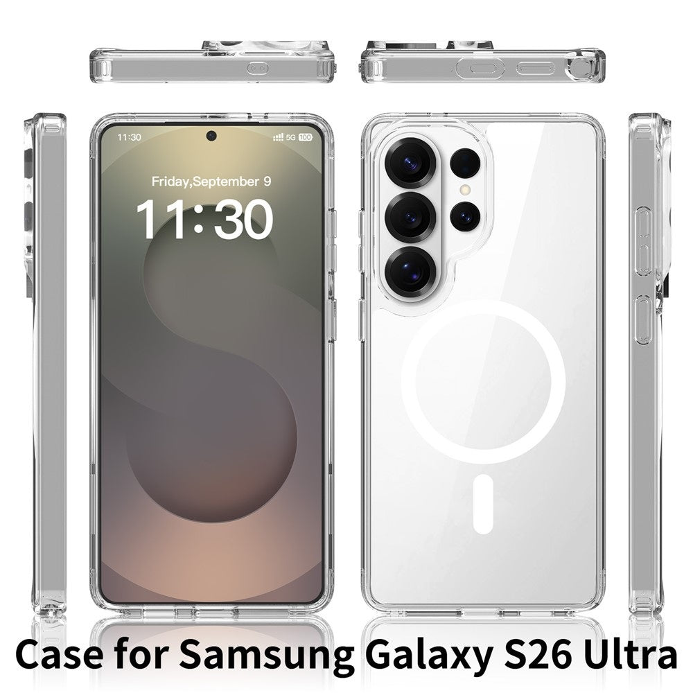 Samsung Galaxy S26 Ultra Crystal Clear Soft TPU Transparent Magsafe Cover