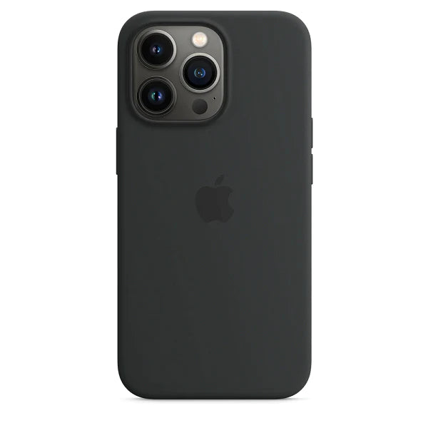 iPhone 14 Pro Original Liquid Silicon Case with Logo - Midnight Black