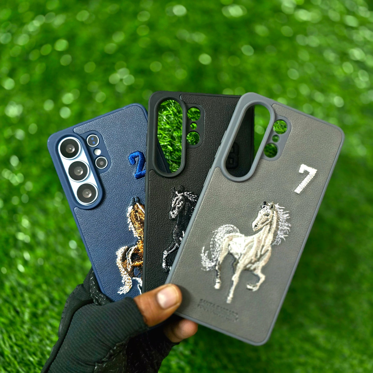 Samsung Galaxy S26 Ultra Boris Series 3D Horse Embroidery PU Leather Case