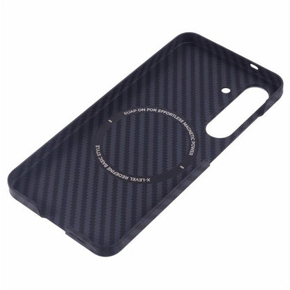 Samsung Galaxy S25 Carbon Case, X-level 0.6mm Thin Carbon Fiber Kevlar Case with Magsafe - Black