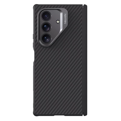Samsung Galaxy Z Fold7 Nillkin Case, Carbon Aramid Fiber+TPU with Metal Camera Protection & Kickstand Magsafe