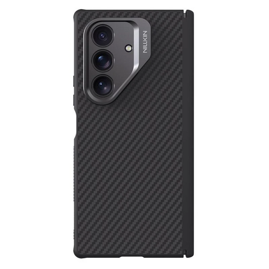 Samsung Galaxy Z Fold7 Nillkin Case, Carbon Aramid Fiber+TPU with Metal Camera Protection & Kickstand Magsafe