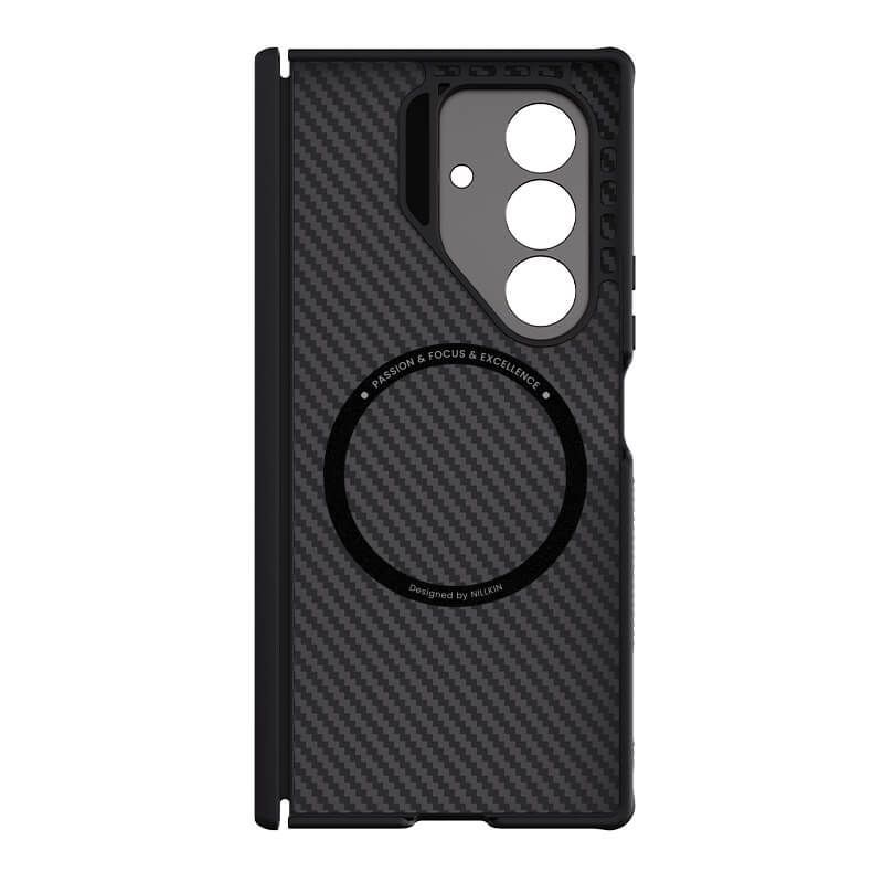 Samsung Galaxy Z Fold7 Nillkin Case, Carbon Aramid Fiber+TPU with Metal Camera Protection & Kickstand Magsafe