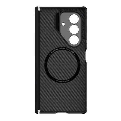 Samsung Galaxy Z Fold7 Nillkin Case, Carbon Aramid Fiber+TPU with Metal Camera Protection & Kickstand Magsafe