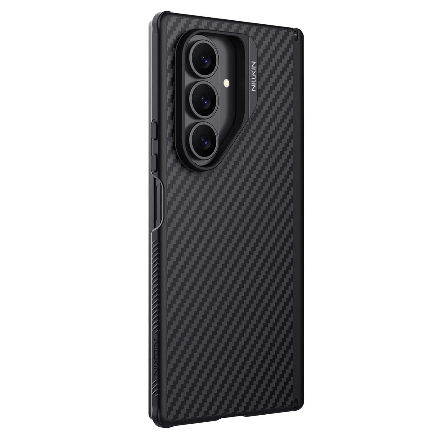 Samsung Galaxy Z Fold7 Nillkin Cover, Synthetic Fiber Pro Aramid Carbon Tough with Magsafe - Black