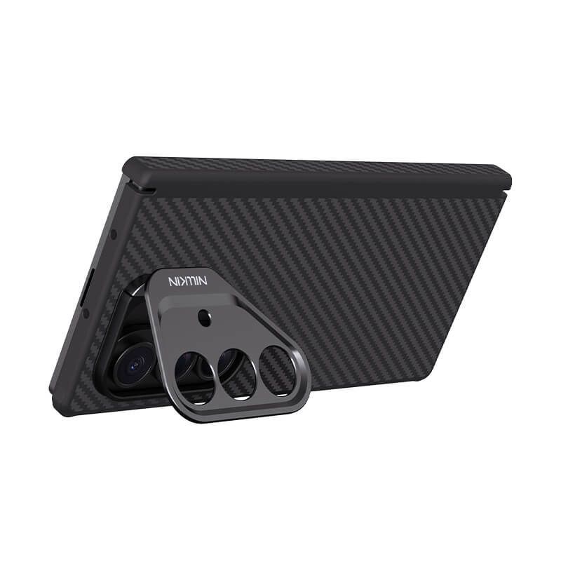 Samsung Galaxy Z Fold7 Nillkin Case, Carbon Aramid Fiber+TPU with Metal Camera Protection & Kickstand Magsafe