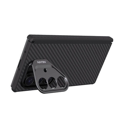 Samsung Galaxy Z Fold7 Nillkin Case, Carbon Aramid Fiber+TPU with Metal Camera Protection & Kickstand Magsafe