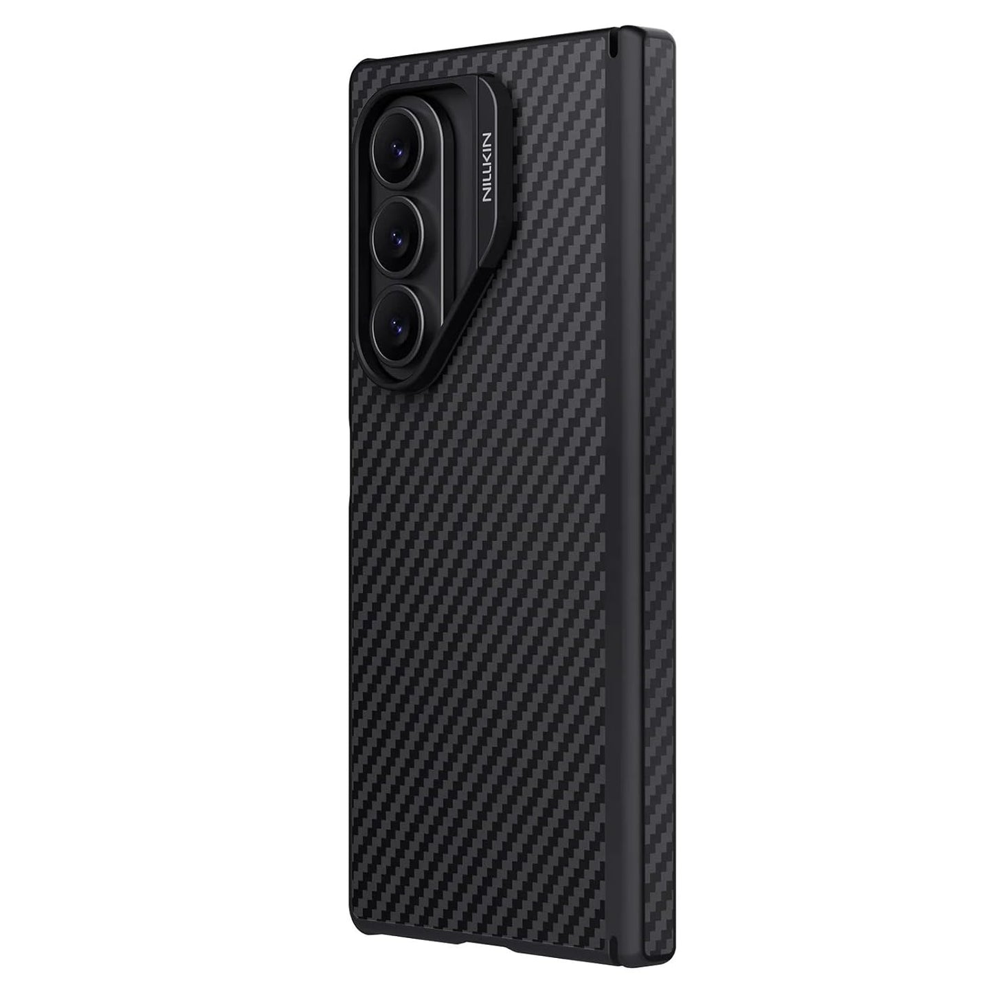 Samsung Galaxy Z Fold7 Nillkin Cover, Synthetic Fiber Pro Aramid Carbon Tough with Magsafe - Black