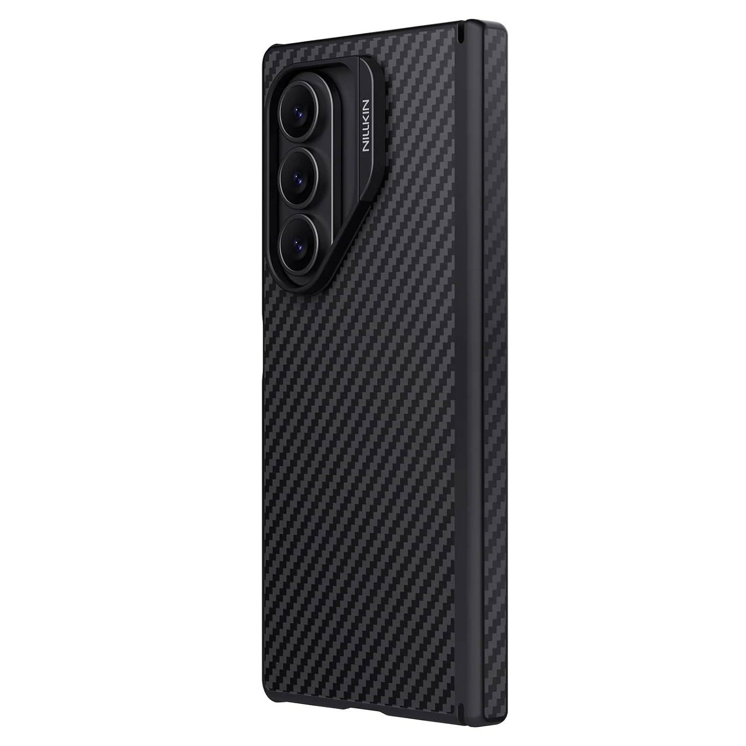 Samsung Galaxy Z Fold7 Nillkin Cover, Synthetic Fiber Pro Aramid Carbon Tough with Magsafe - Black