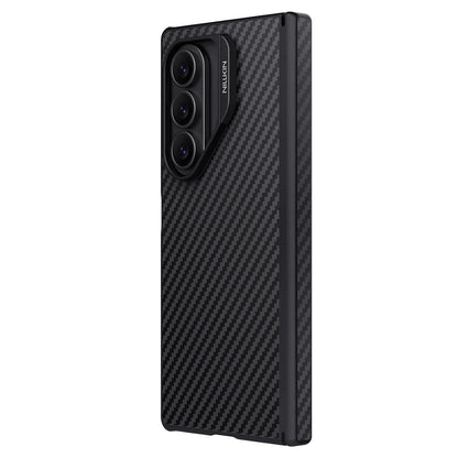 Samsung Galaxy Z Fold7 Nillkin Cover, Synthetic Fiber Pro Aramid Carbon Tough with Magsafe - Black