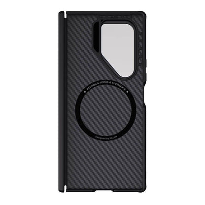 Samsung Galaxy Z Fold7 Nillkin Cover, Synthetic Fiber Pro Aramid Carbon Tough with Magsafe - Black